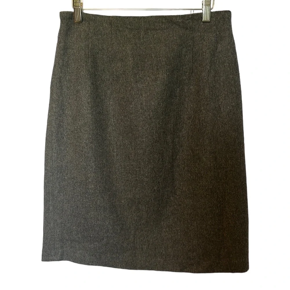 Wool pencil skirt